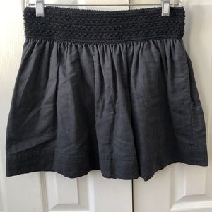 J. Crew Scrunch waist linen mini skirt